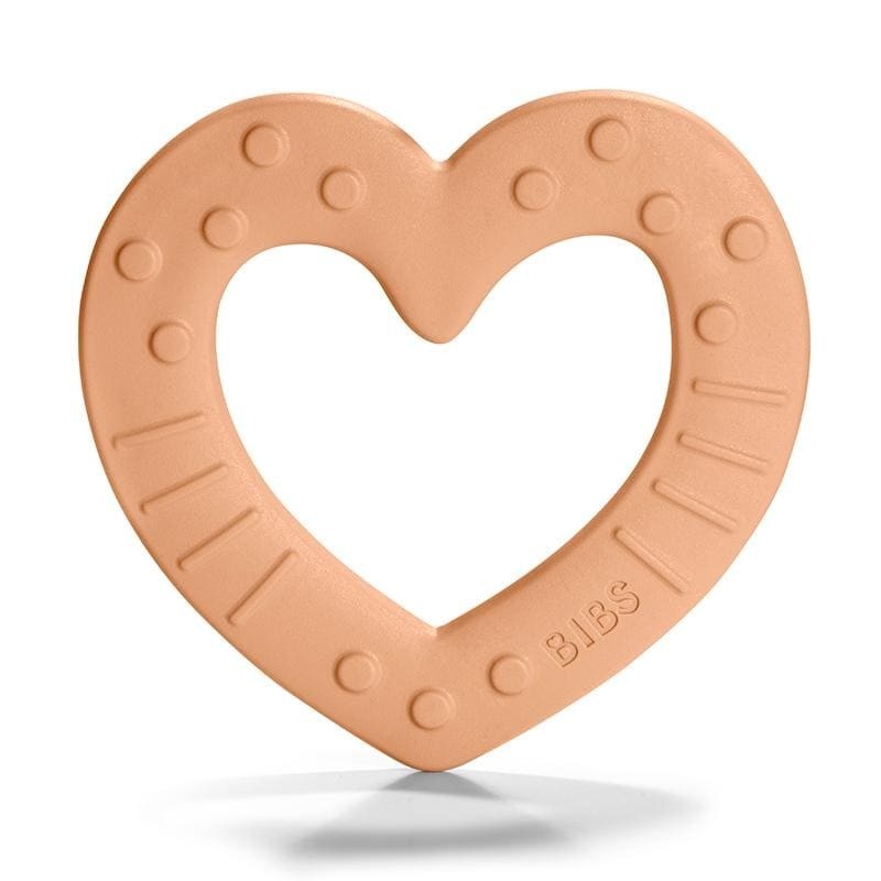 Gryzak BIBS Baby Bities Heart Peach - Ząbkowanie 0+