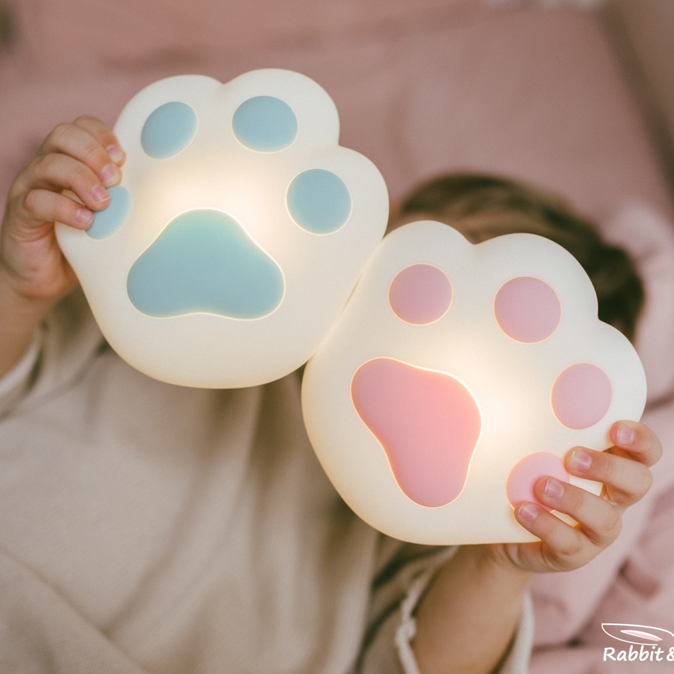 Rabbit&Friends, Łapka lampka silikonowa niebieska
