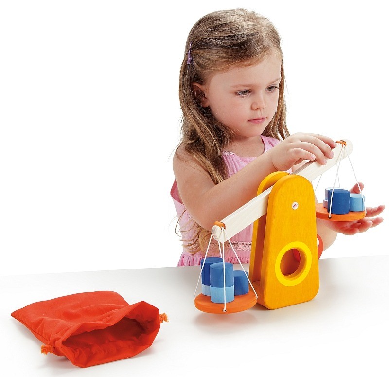 Sevi Drewniana Waga Szalkowa z Odważnikami 3+