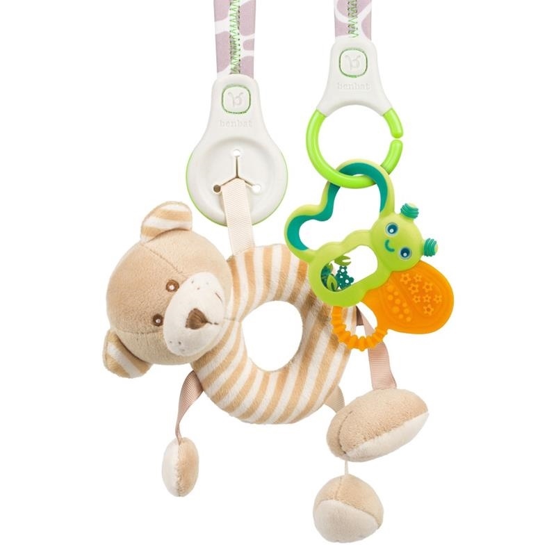 BenBat Lusterko z Organizerem do Samochodu - Gray/Green 0+