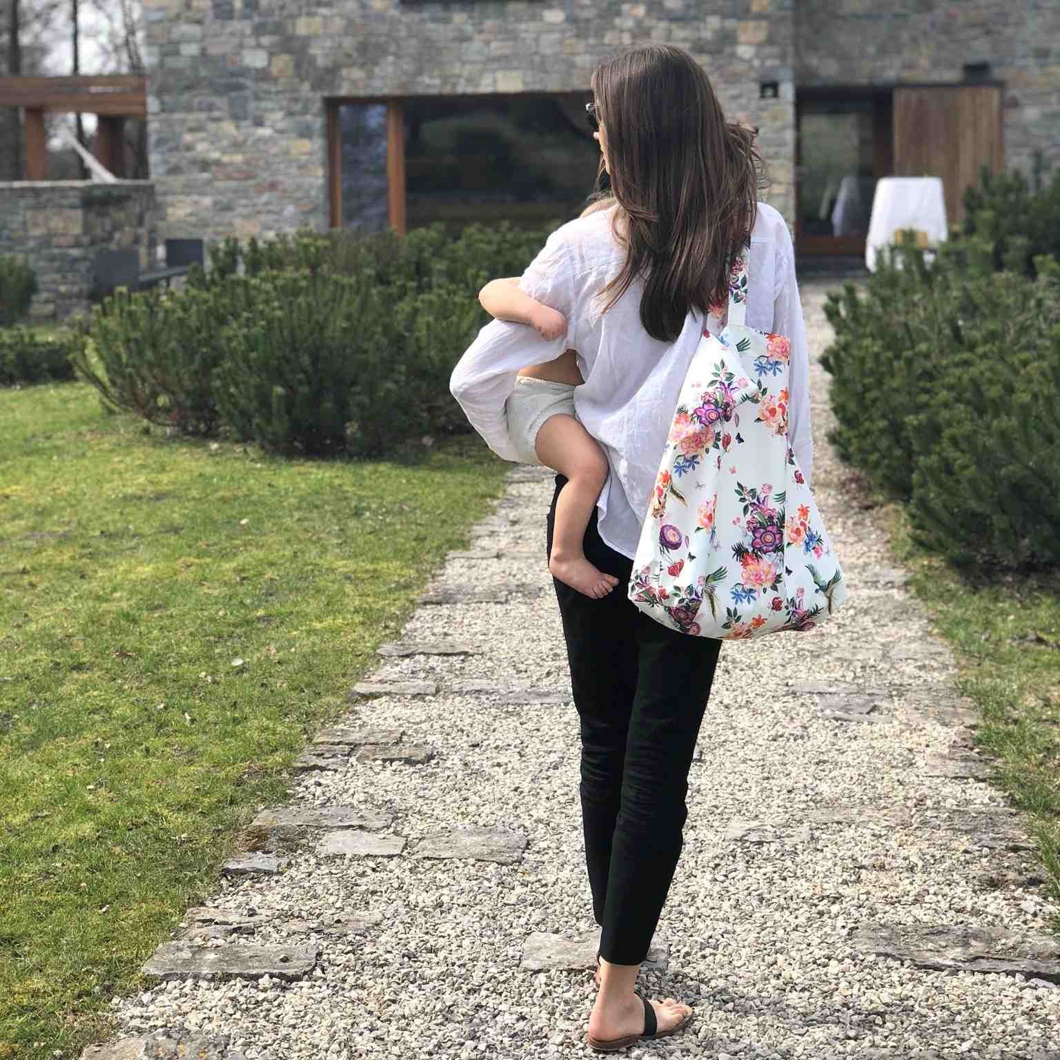 La Millou Shopper Bag Lady Peony - Praktyczna Torba Mama 0+