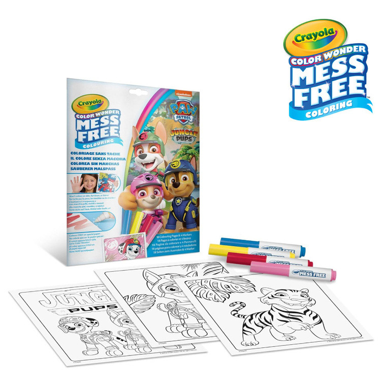 Kolorowanka Crayola Color Wonder Psi Patrol 3+ z 4 flamastrami