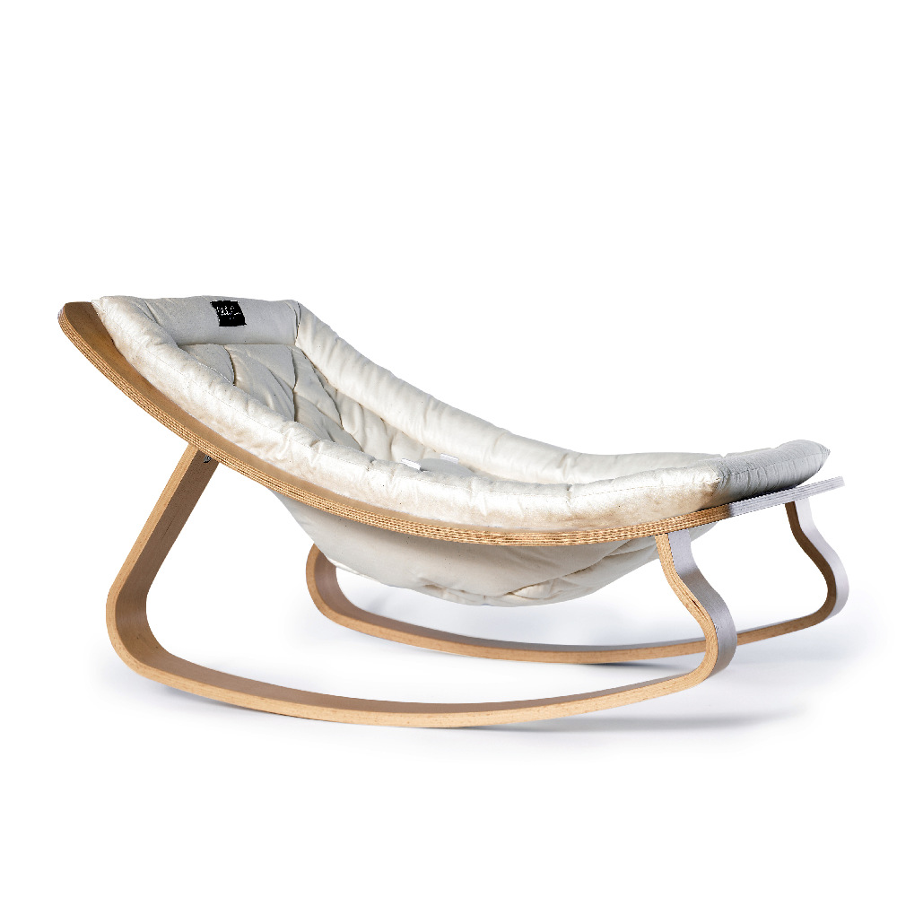 Charlie Crane Leżaczek Levo buk Gentle White 0+