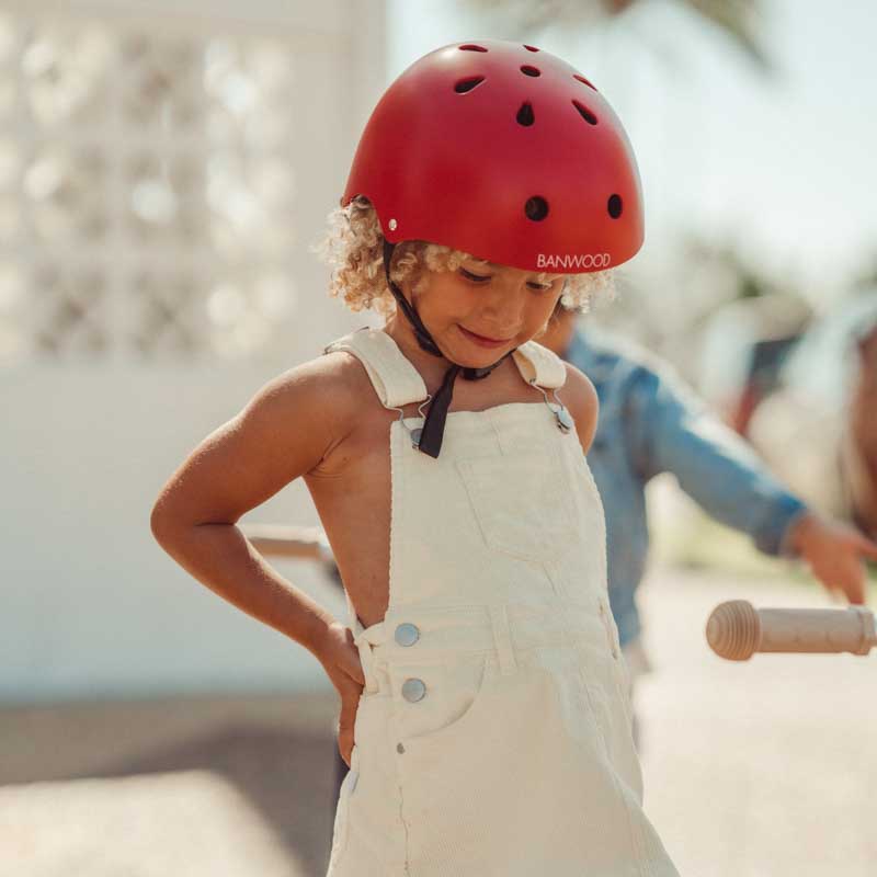 Banwood Kask Rowerowy Dziecięcy Red 2-5 lat