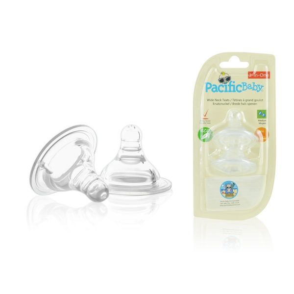 Smoczek do termobutelki Pacific Baby - szybki przepływ, 2 szt.