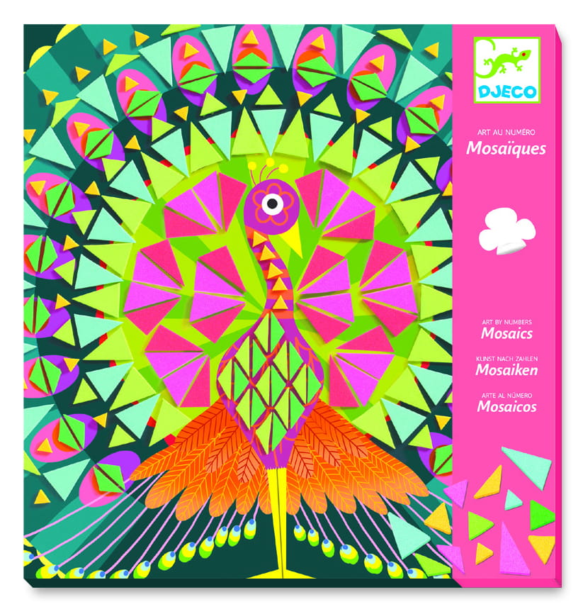 Djeco Mozaiki Piankowe Pawi Sowa 5+