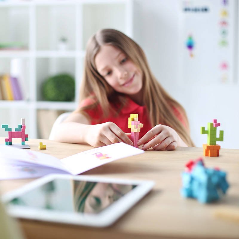 Pixio Klocki Magnetyczne 16 BLUE Color Series 6+