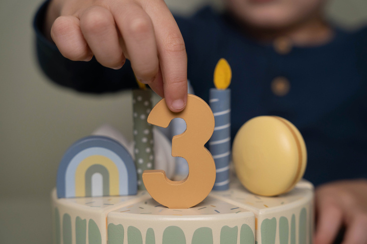 Little Dutch Torcik Urodzinowy Błękitny 3+ lat