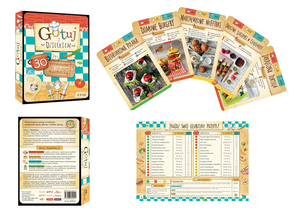 Gotuj z Dzieckiem 30 Kart Przepisów - Joanna Mentel 3+