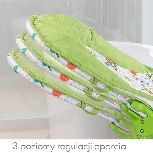 Summer Leżaczek do wanienki Deluxe z pałąkiem 0+ | Fabryka Wafelków