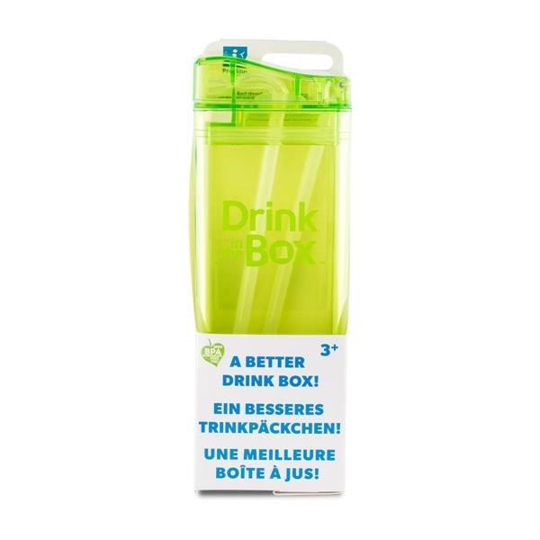 Drink In The Box Bidon ze słomką zielony 350ml 1+