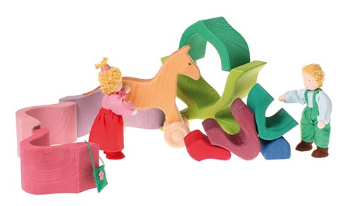 Grimm's Mały Kwiatuszek 1+ Drewniana Zabawka Sensoryczna