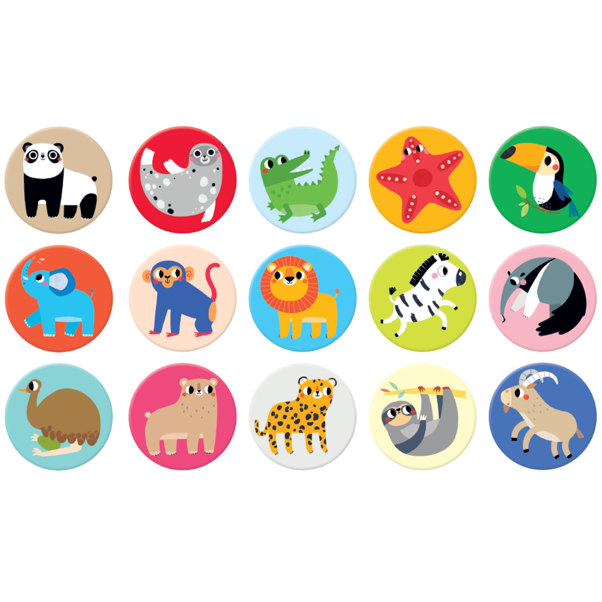 Czuczu Memorki Dzikie Zwierzęta 30 elementów 2+