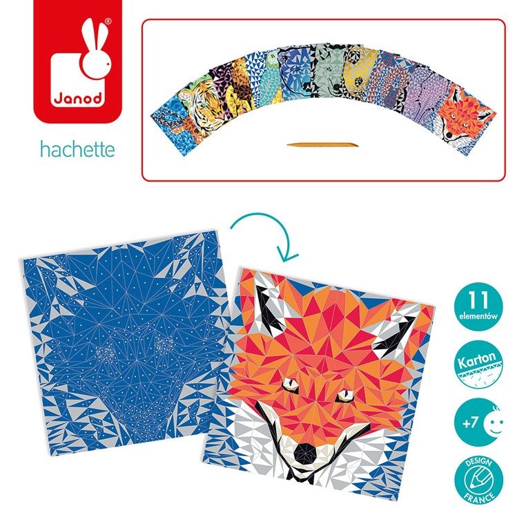 Janod Zestaw Kreatywny do Zdrawpywania Animetrics 7+