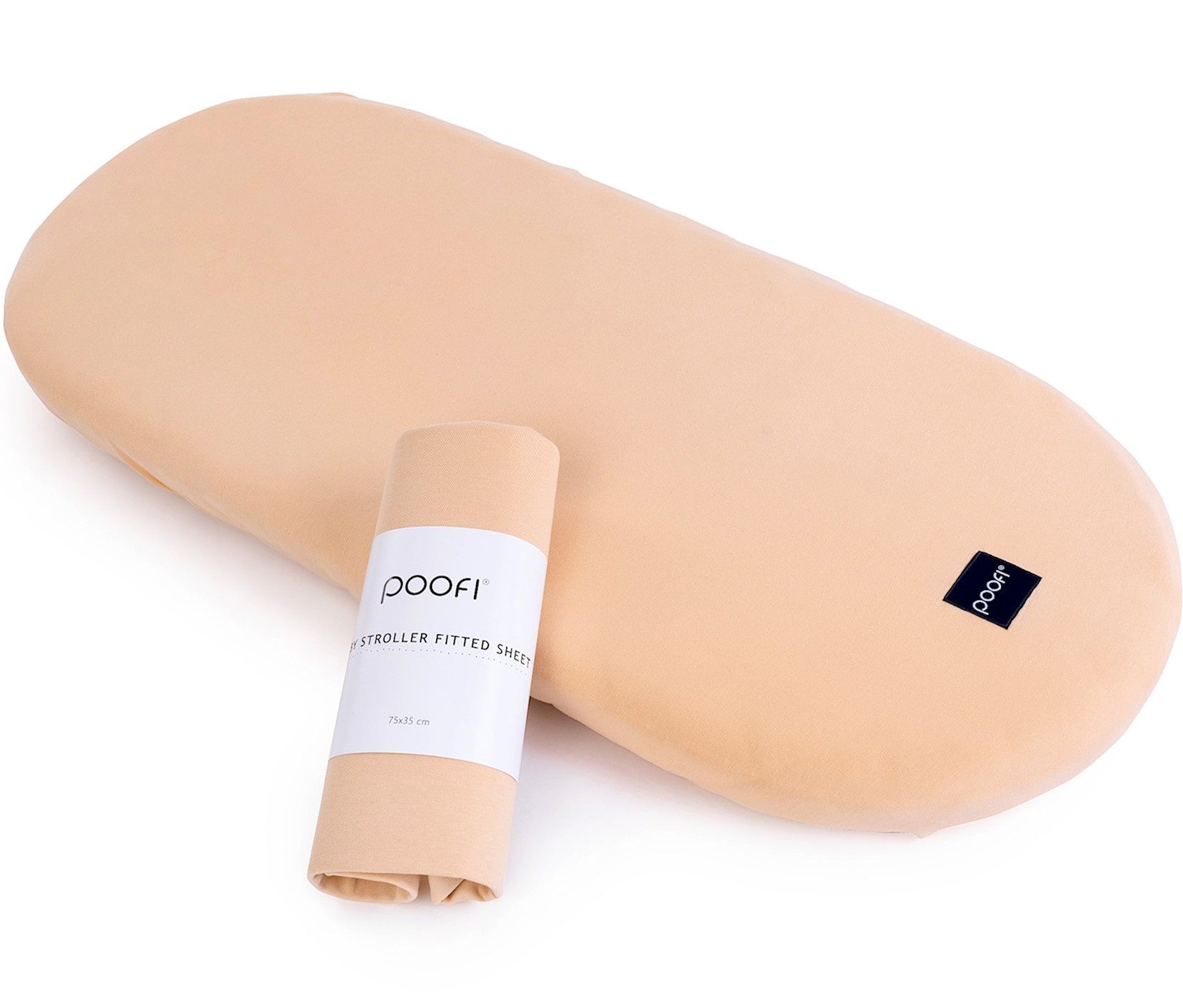 Poofi Prześcieradło do gondoli Organic 35x75 cm - Morela