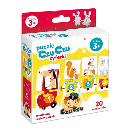 Czuczu Puzzle Cyferki Edukacyjne 1+