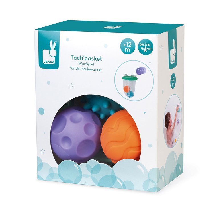 Janod Gra w koszykówkę do kąpieli z 3 piłeczkami 1+