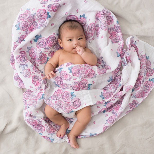 Aden & Anais Otulacz Muślinowy Spring Peony 0+