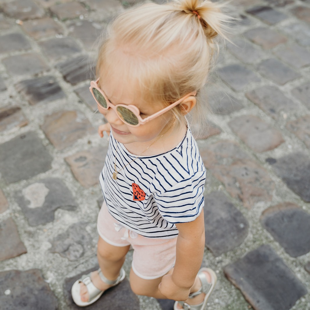 Ki ET LA Okulary przeciwsłoneczne OURS'ON 2-4 lata Peach