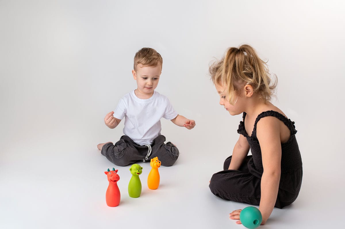 Mom's Care Miękkie Kręgle Pastelowe Zwierzątka 10m+