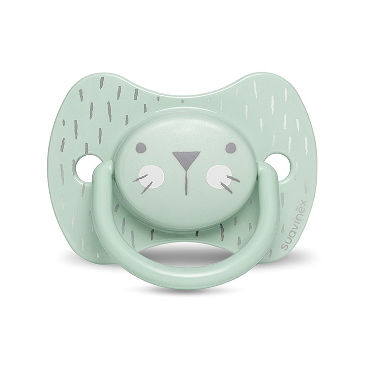 Suavinex Smoczek fizjologiczny HYGGE 18M+ kotek miętowy