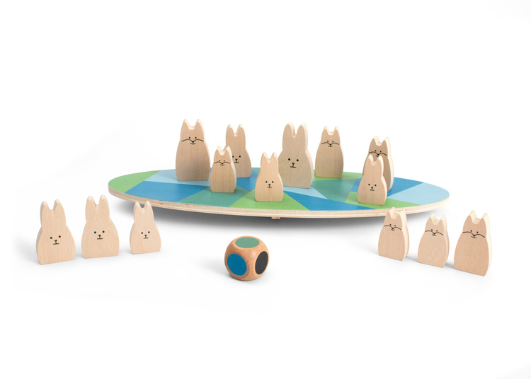 Bs Toys Gra Zręcznościowa Balansujące Króliczki 3+