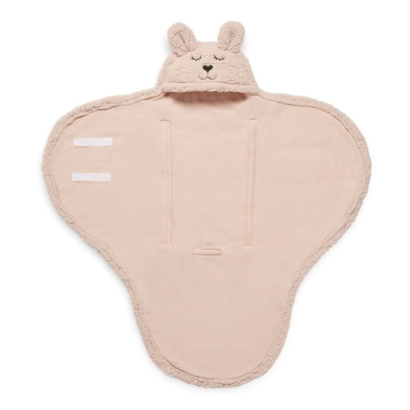 Jollein Śpiworek Otulacz do Fotelika Bunny Pale Pink 0+