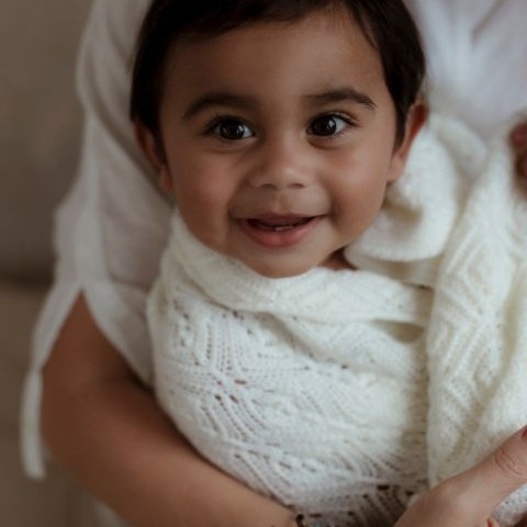 My Memi Kocyk Wełna Merino Cream Pearl 80x100 0+ | Premium