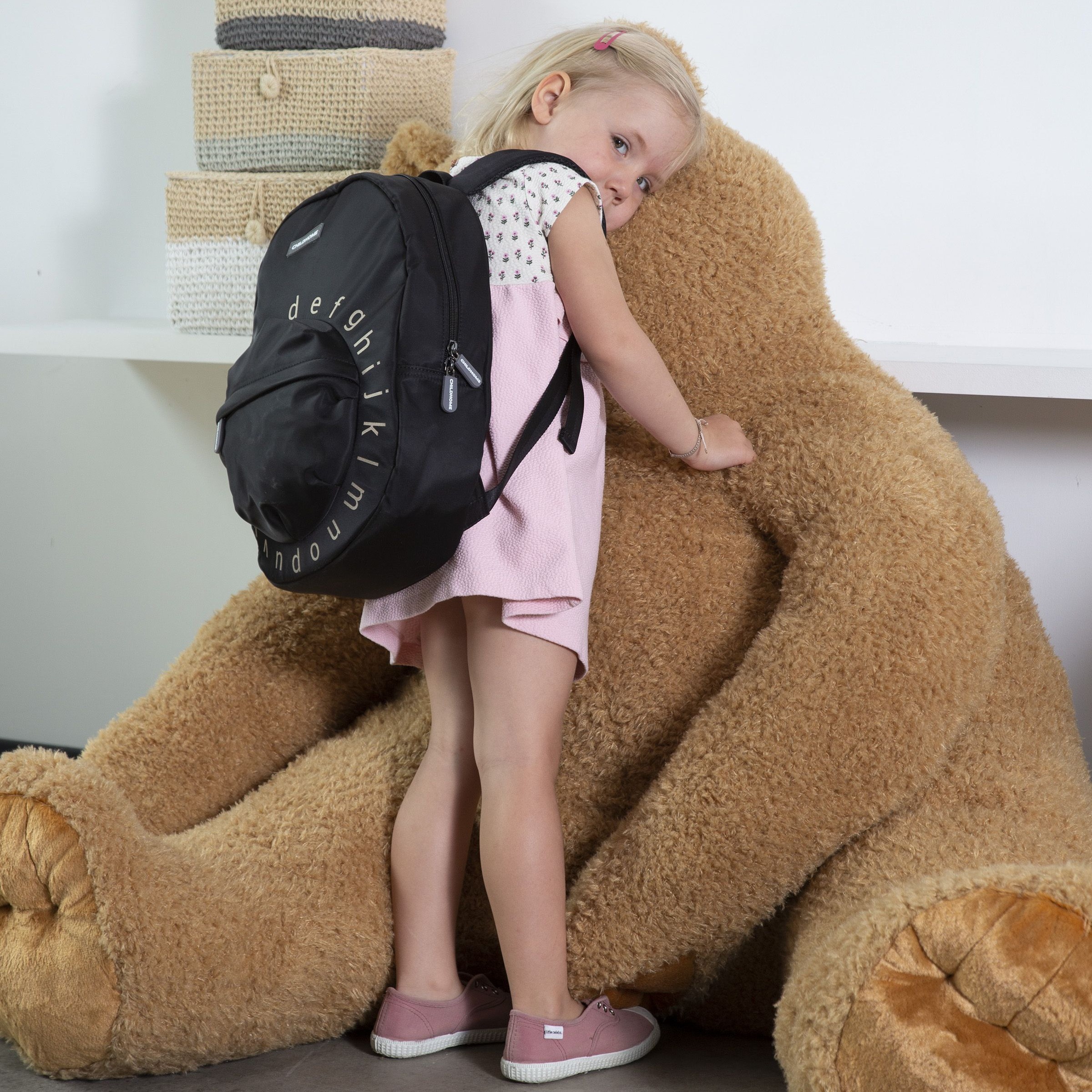 Childhome, Plecak dziecięcy ABC - Czarno-złoty