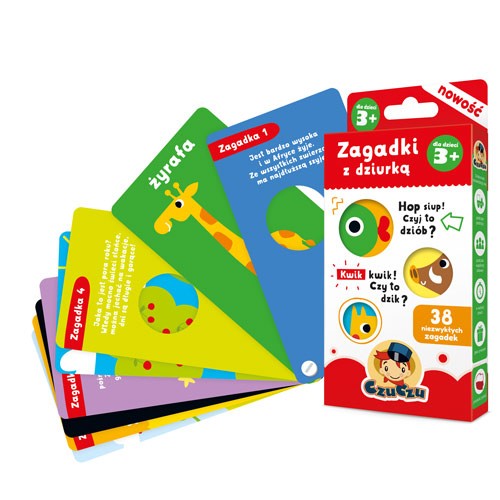 Czuczu Zagadki z dziurką 3+ Edukacyjne