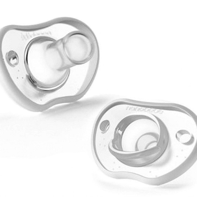 Nanobebe Smoczek Usokajający Flexy 3m+ 2szt Biały