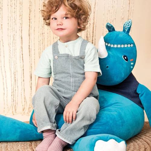 LILLIPUTIENS, Pufa dziecięca worek sako Nosorożec Marius