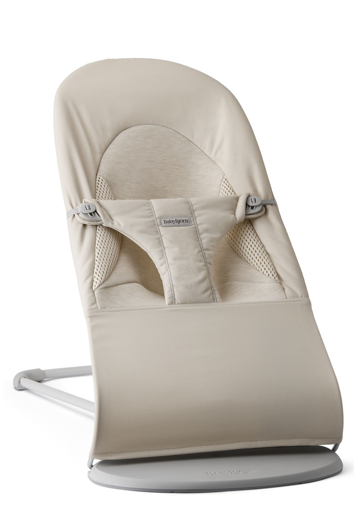BabyBjorn Leżaczek Balance Soft Tri Fabric Jasny Beż + Zabawka