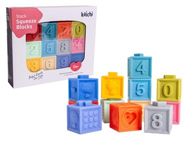 Klocki miękkie 12 elementów dla maluchów