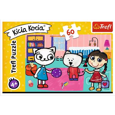Trefl Puzzle Kicia Kocia z przyjaciółmi 60el 4+
