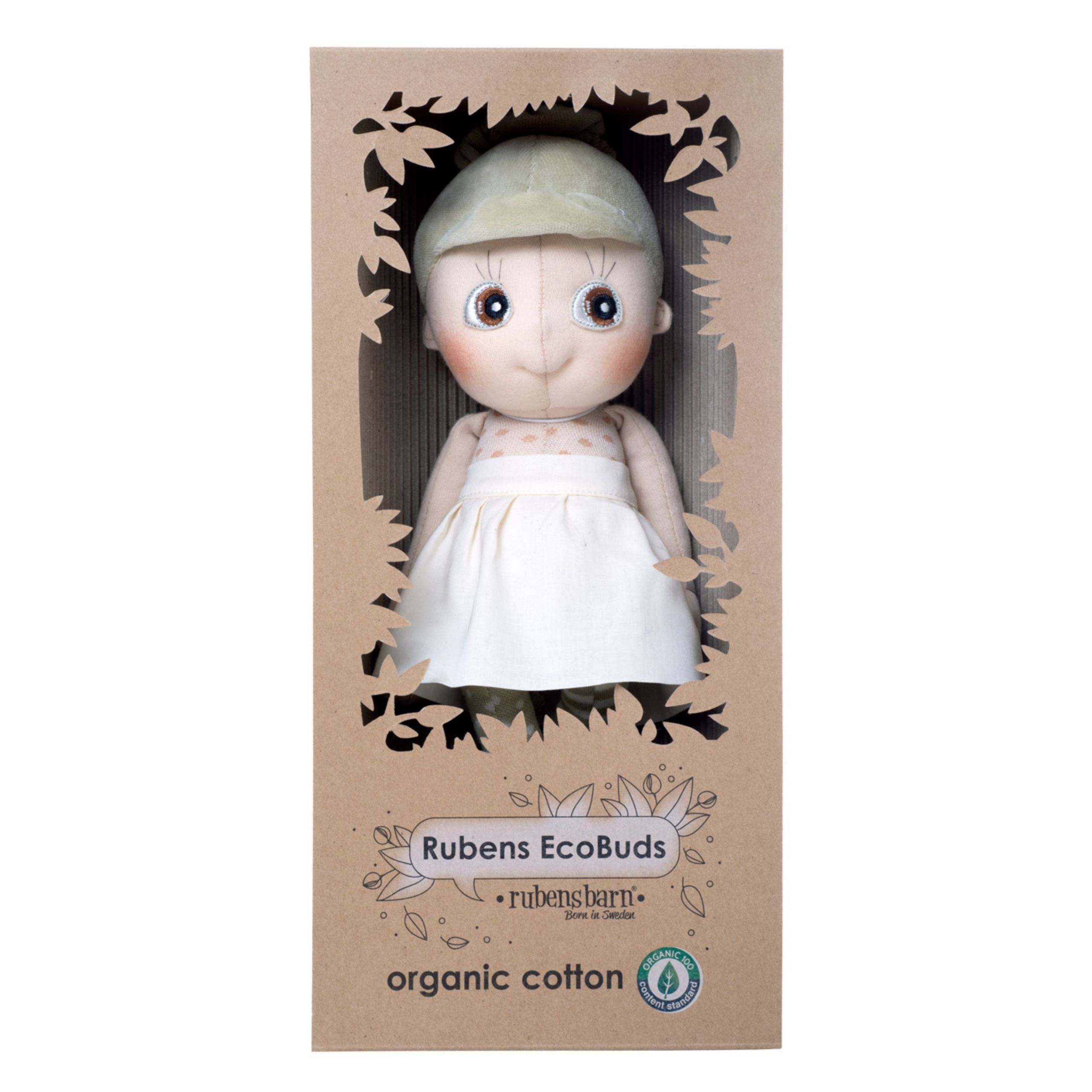 Pierwsza lalka przytulanka Iris – miękka EcoBuds | Rubens Barn