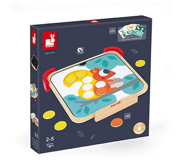 Janod Układanka magnetyczna Uczę się kolorów 2+ lat