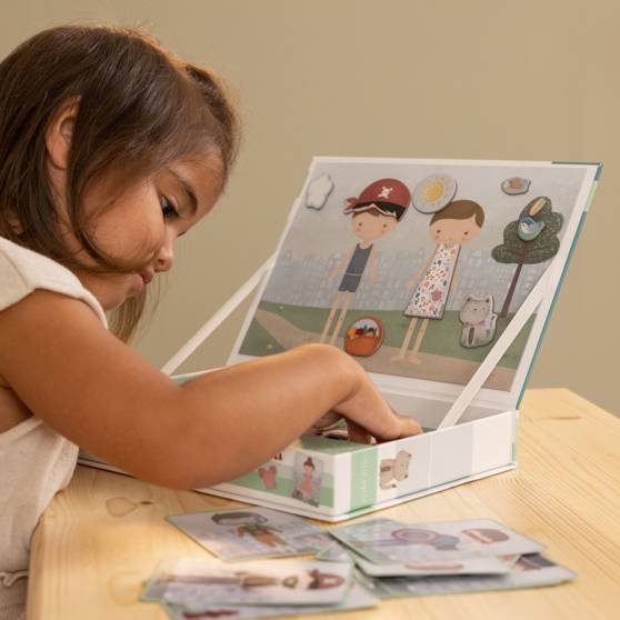 Little Dutch Układanka Magnetyczna Rosa & Jim 3+ lat