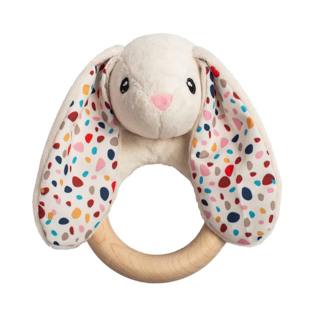 Whisbear Gryzak Drewniany Króliczek Kremowy 0+