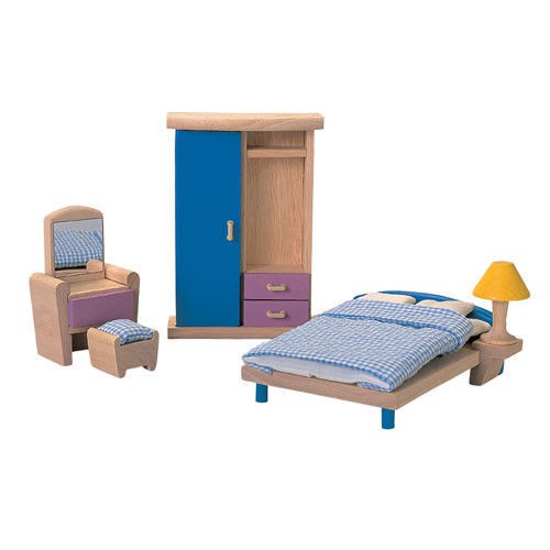 Plan Toys Meble do Sypialni Neo dla Lalek 3+ | Fabryka Wafelków