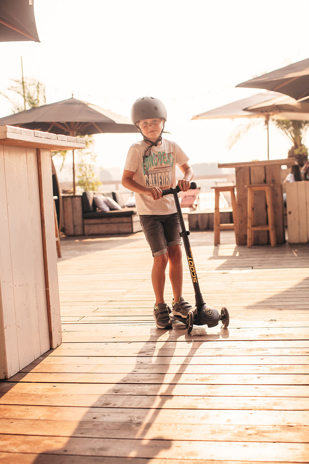 SCOOTANDRIDE, Kask S-M dla dzieci 3+ black