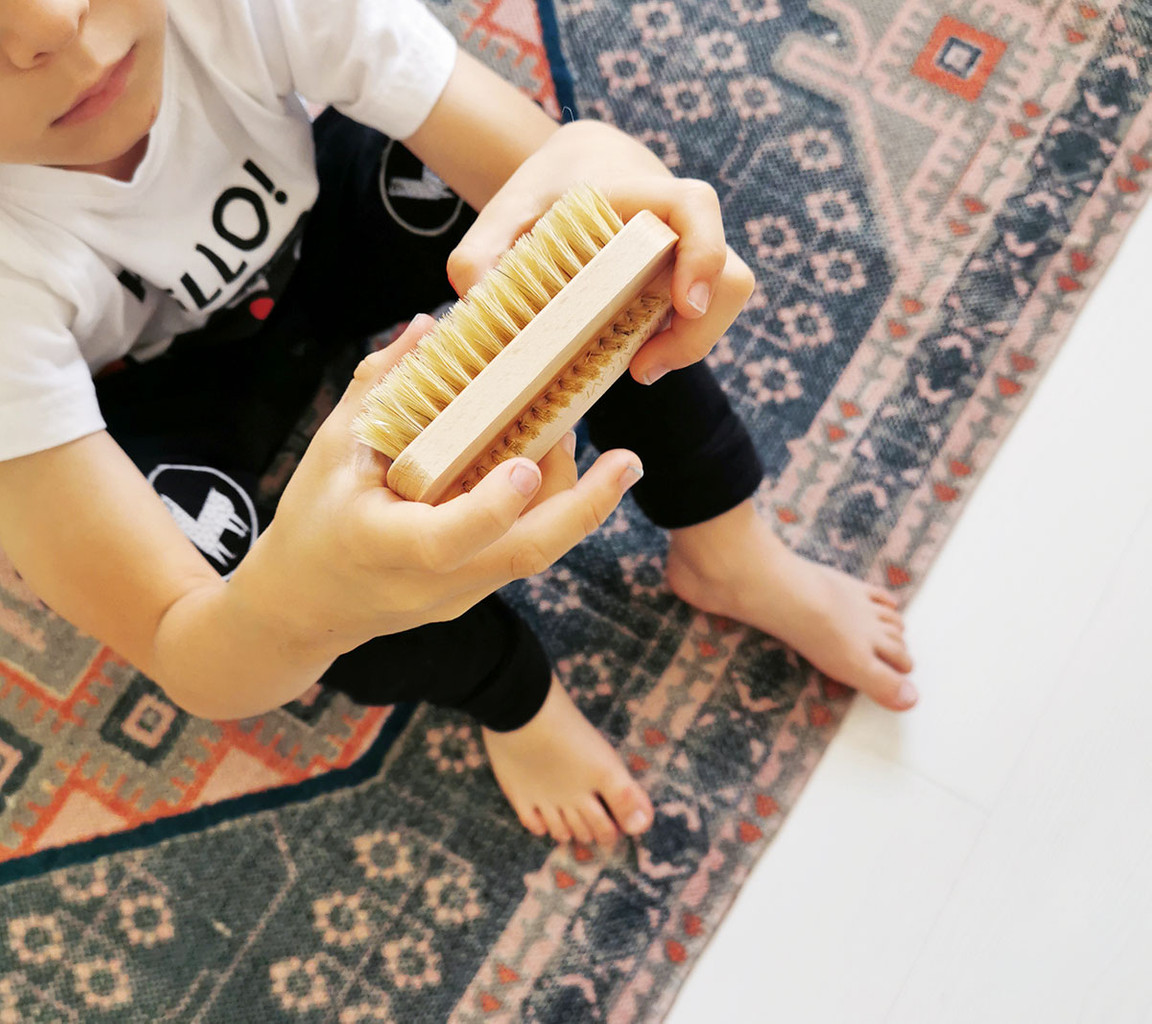 Lullalove Szczoteczka do paznokci naturalna dla dzieci i dorosłych