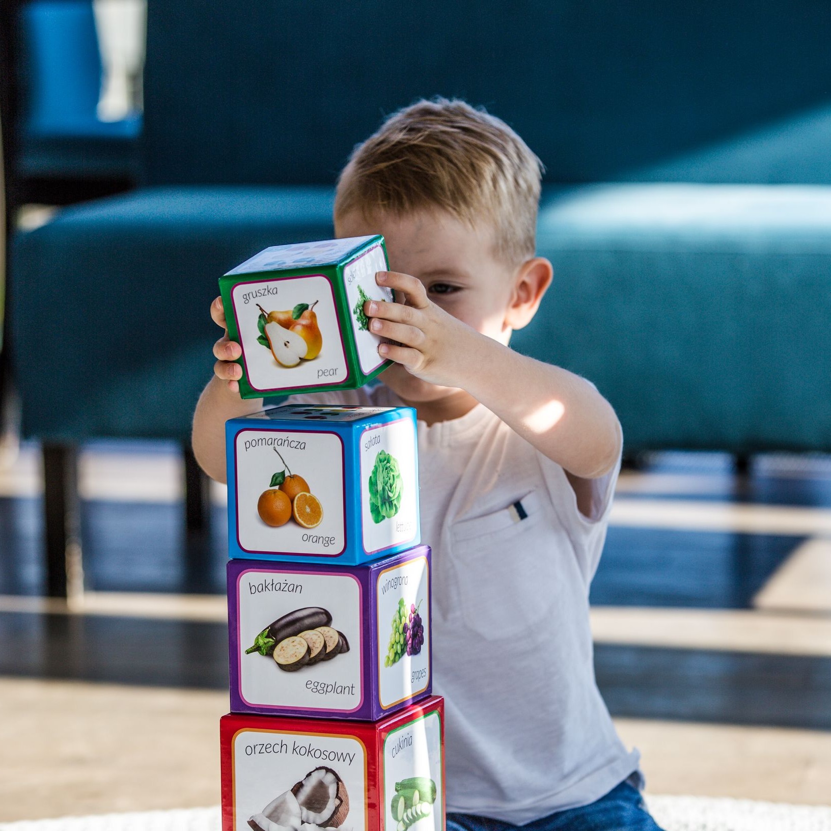 Piramida Zabaw Owoce i Warzywa 12el 1+