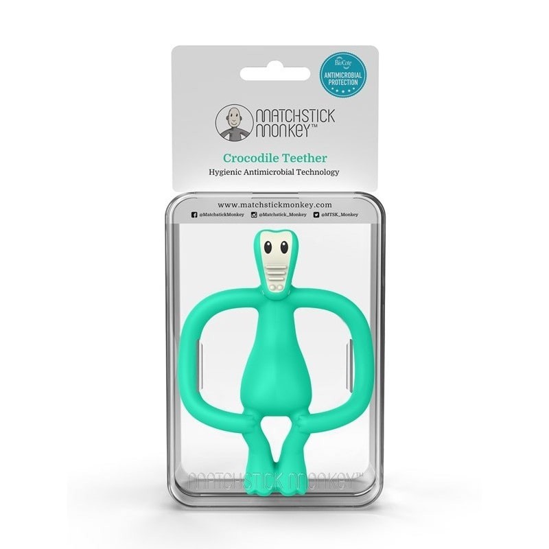 Matchstick Monkey Gryzak Krokodyl Masujący z Szczoteczką 0+
