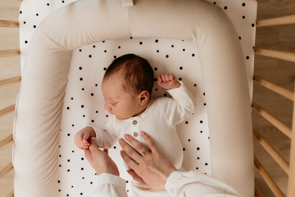 Sleepee Gniazdko Niemowlęce Modularne 2w1 Odpinane Boki Beżowe