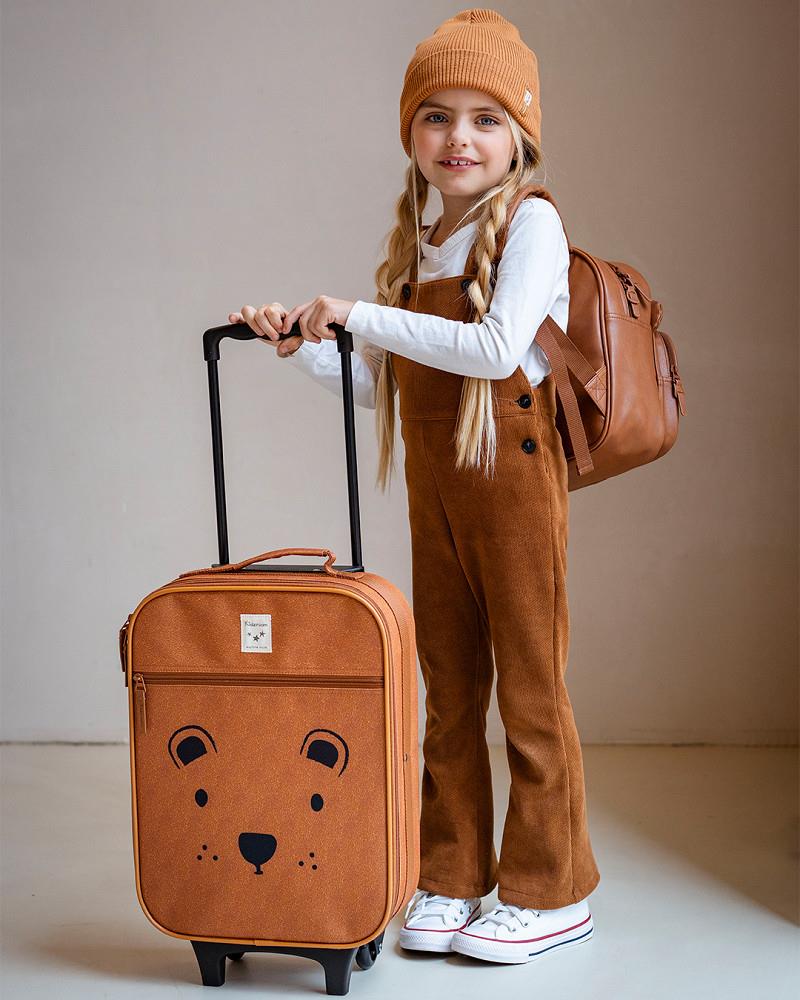 KIDZROOM  Walizka dla dzieci Big Teddy Bear brown