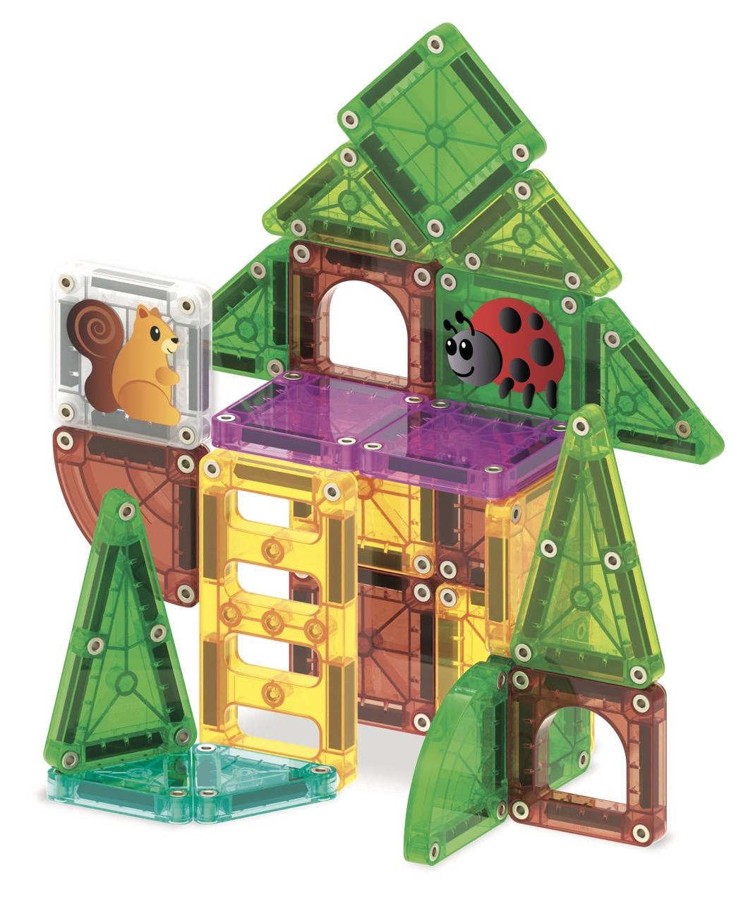 MAGNA-TILES Klocki Magnetyczne microMAGS Treehouse 24el 3+