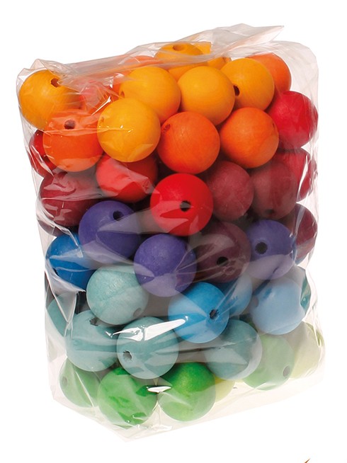 Grimms Korale Kolorowe 96 szt. 30mm 3+