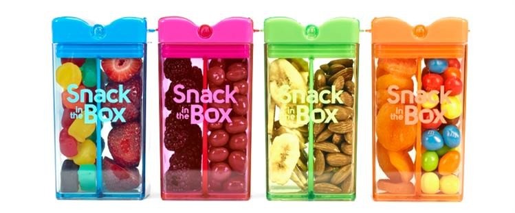 Drink In The Box SNACK IN THE BOX Pojemnik na przekąski pomarańczowy
