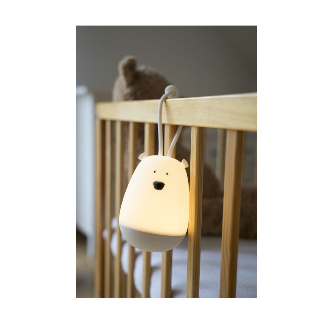 Rabbit&Friends Miś Lampka Nocna LED 0+ | Zawieszana